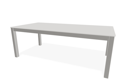 Slat 42" x 84" Rectangular Dining Height Parson Table w/ hole