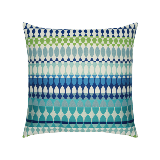 Modern Oval Ocean 20"x20" Toss Pillow