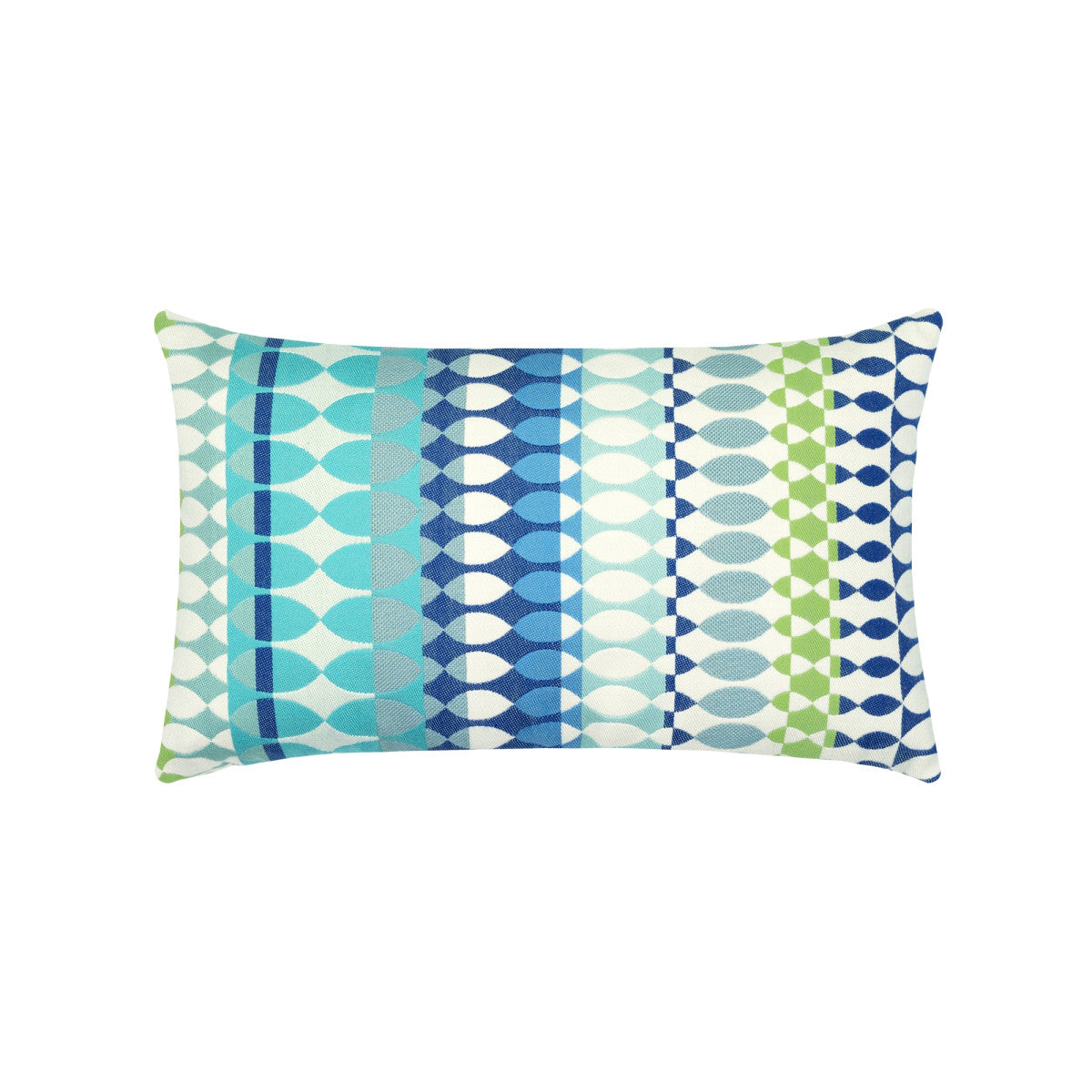 Modern Oval Ocean 12"x20" Toss Pillow