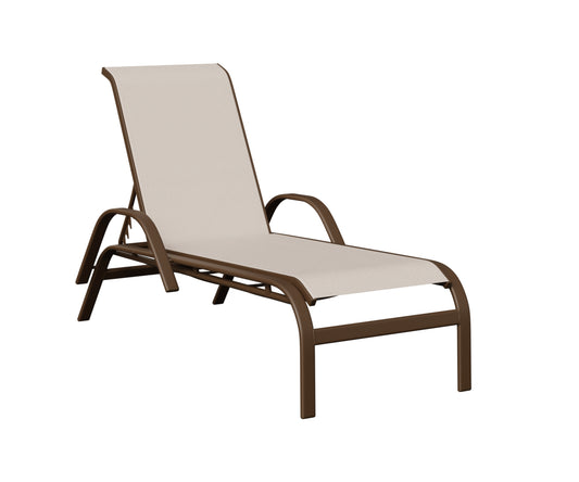Murphy Sling Chaise Lounge Without Arms