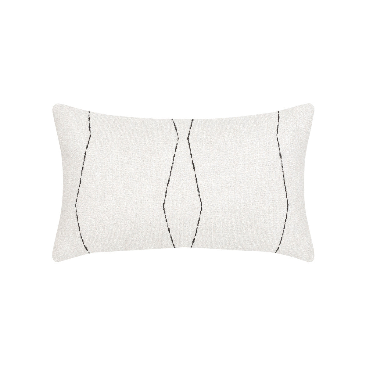 Oblique Ebony 12"x20" Toss Pillow