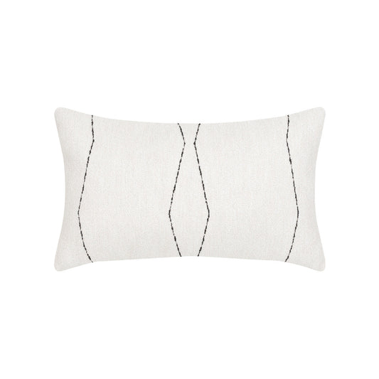 Oblique Ebony 12"x20" Toss Pillow