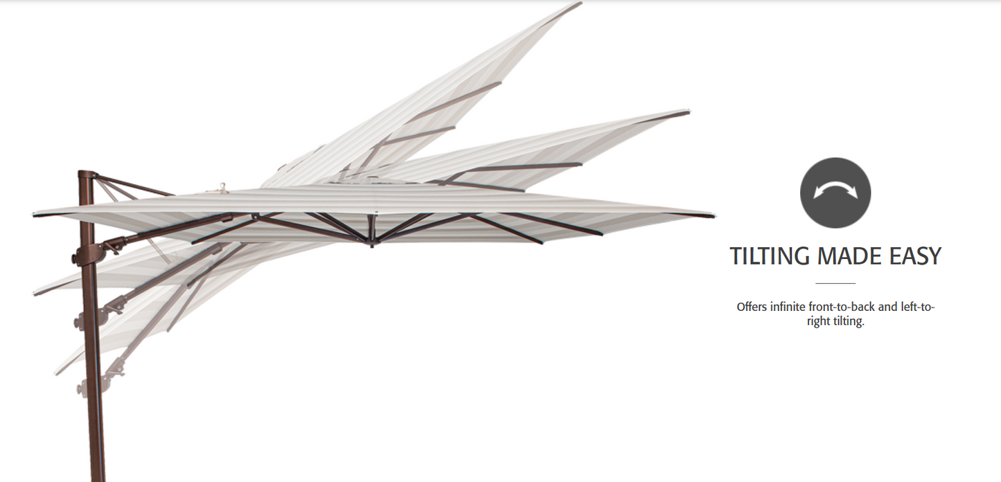 AG25TSQR 10' Square Cantilever Umbrella