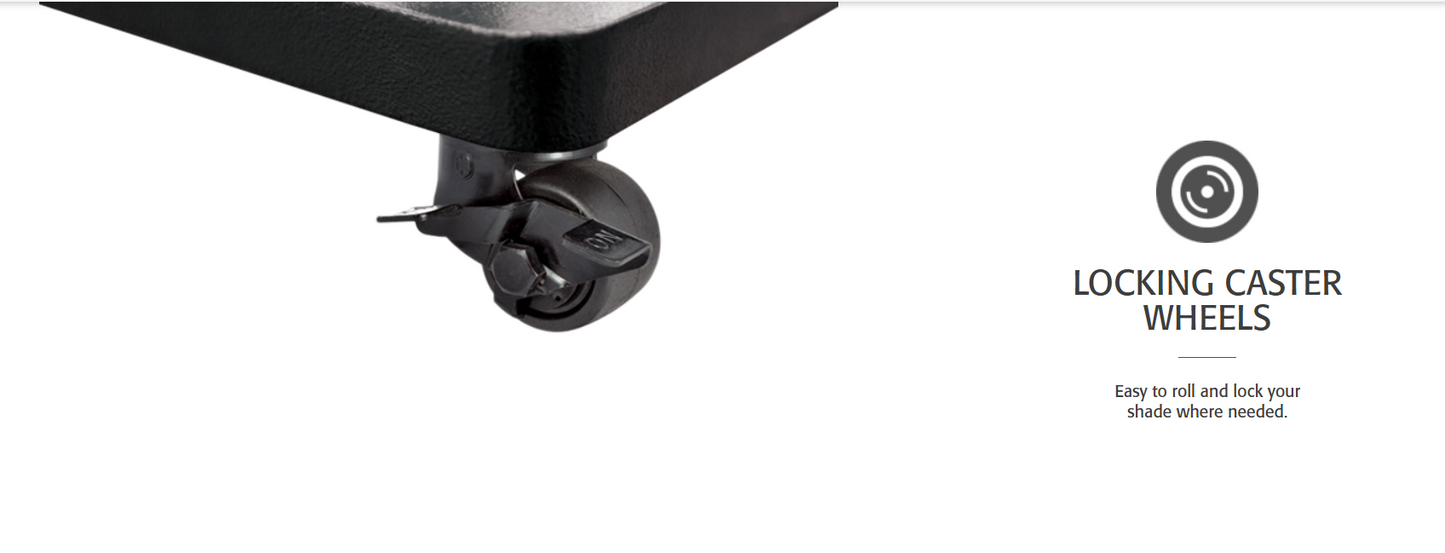 Steel Base w/ Casters - 120 lbs