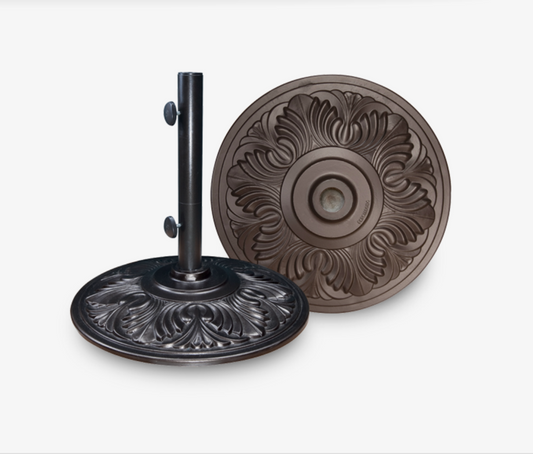 Art Deco Cast Aluminum Base - 50 lbs