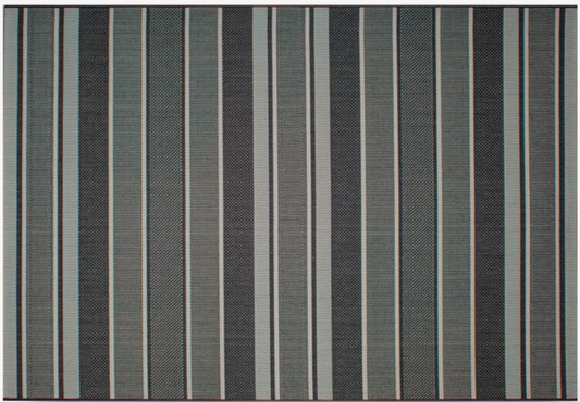 Soho Textured Stripe - Black Outdoor Rug
