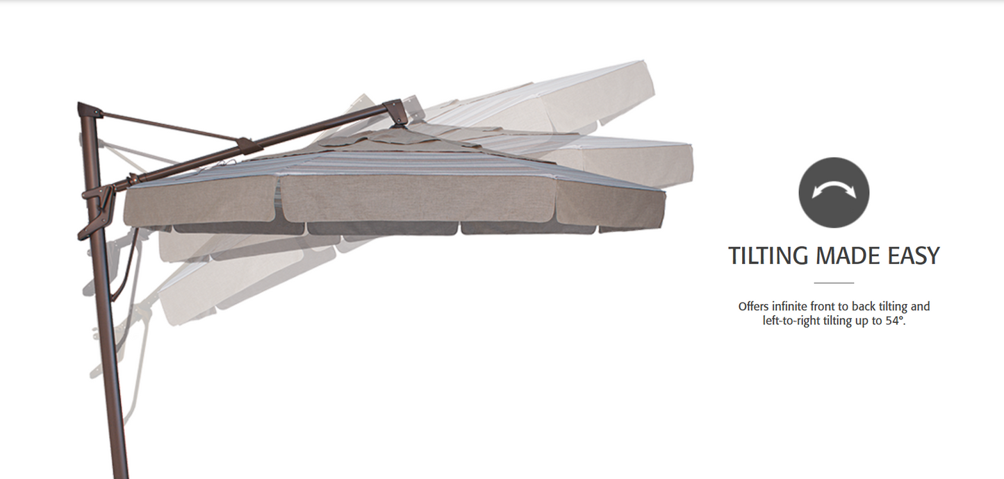 AKZPSQ11 Plus 11' Octagon Cantilever Umbrella