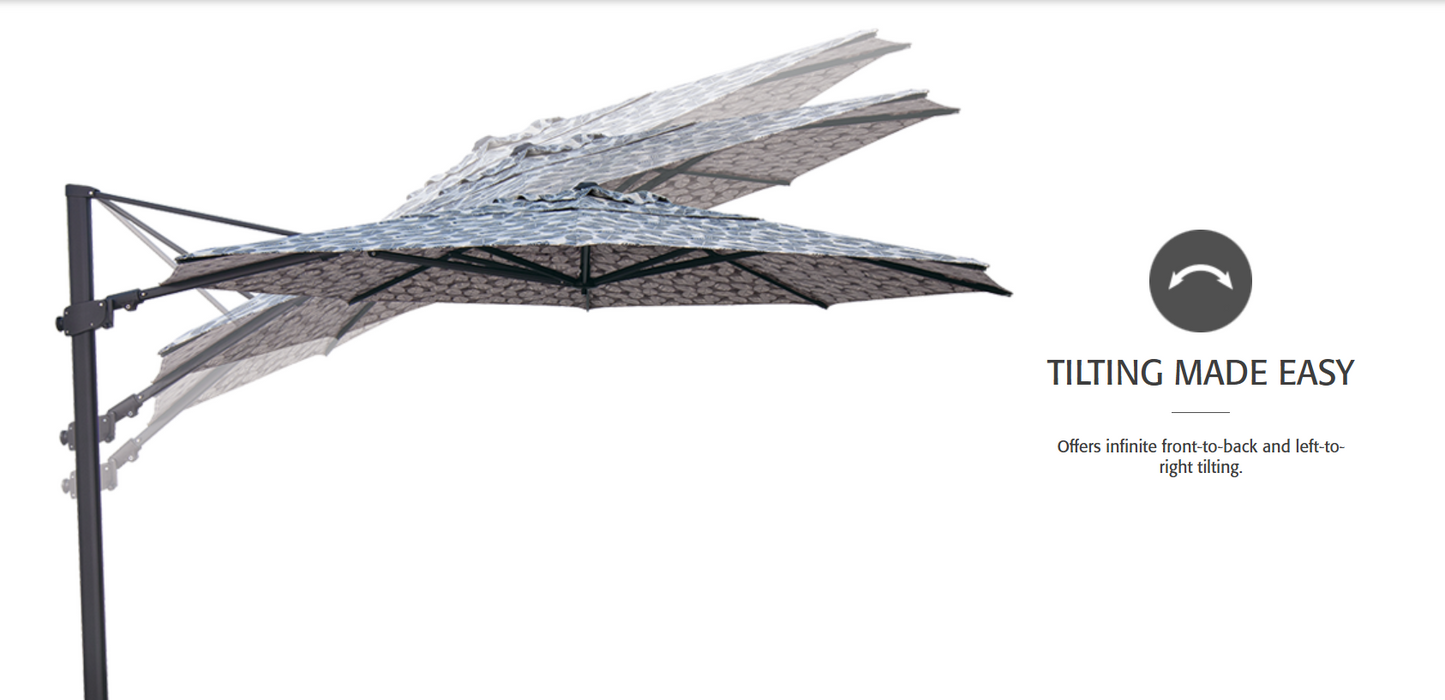 AG25TR 11.5' Octagon Cantilever Umbrella