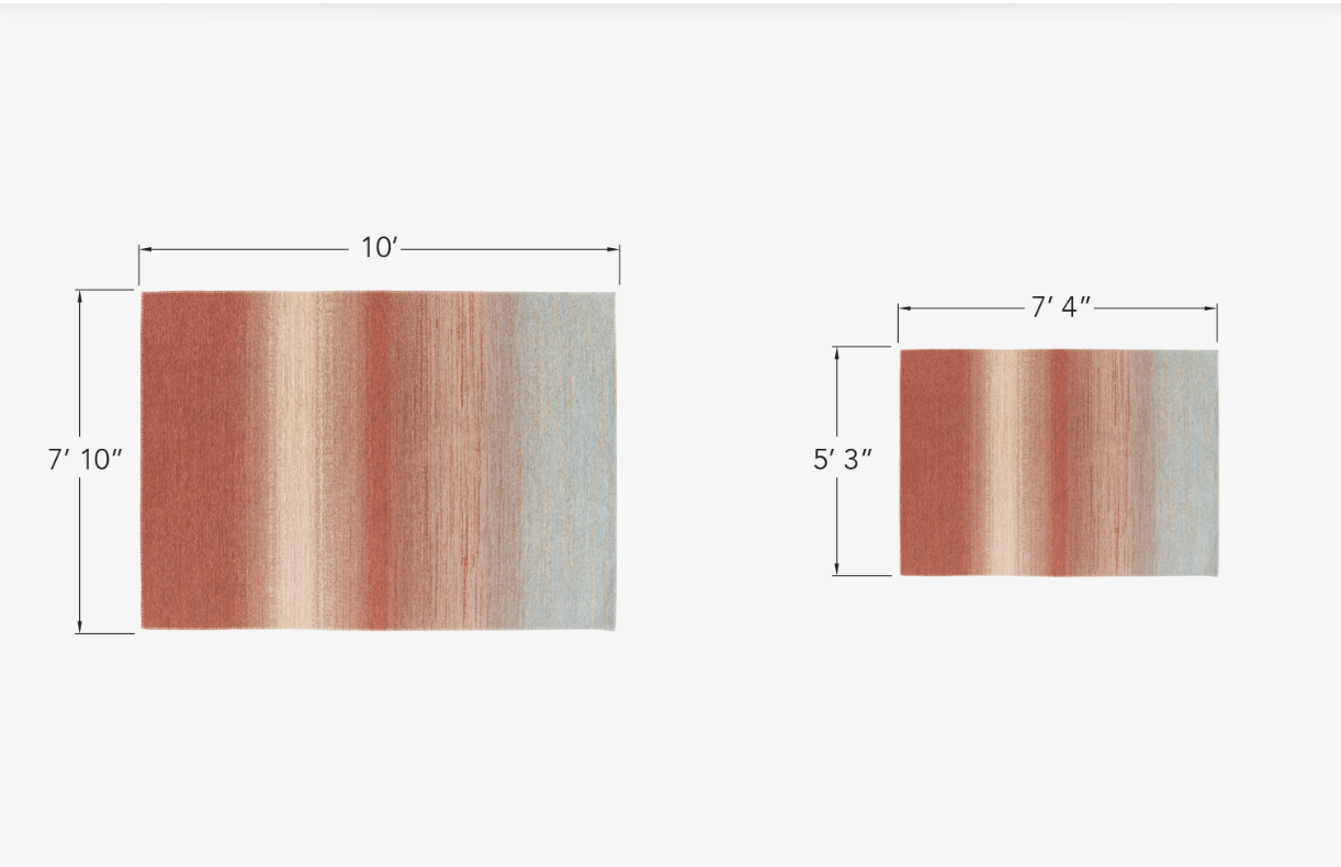 Desert Sunset - Orange Outdoor Rug