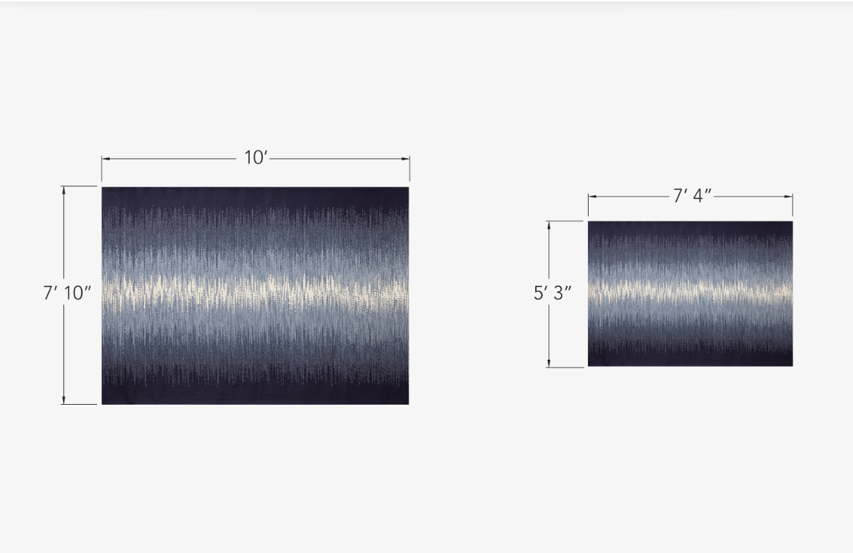 Reflections - Ocean Blue Outdoor Rug