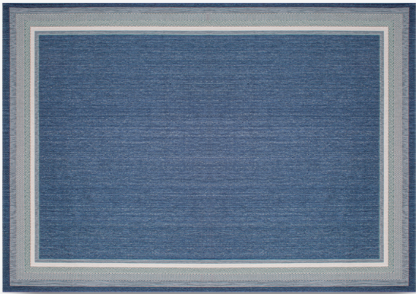 Seaside Harbor - Blue Outdoor Rug