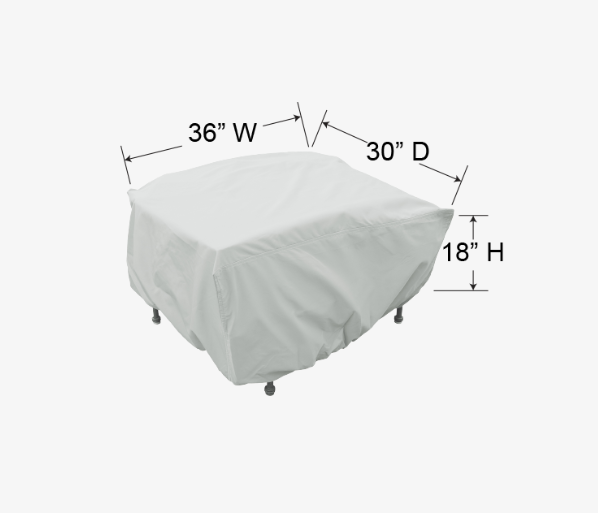 Small Rectangular Fire Table, Ottoman & Occasional Table Cover