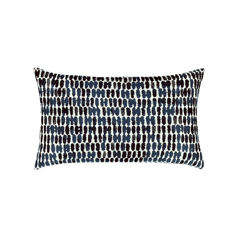 Thumbprint Indigo 12"x20" Toss Pillow