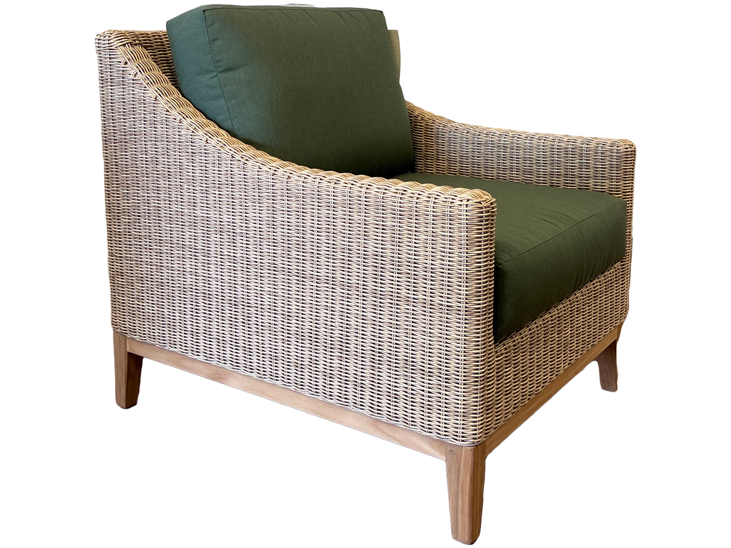 Frances Lounge Chair (Rush w/ Fern)