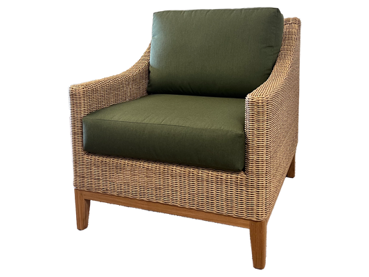 Frances Lounge Chair (Rush w/ Fern)