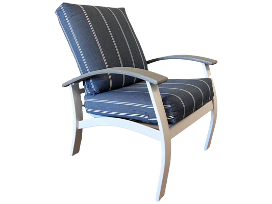 Belle Isle Lounge Chair (Snow/Cape Grey/Equal Ink)