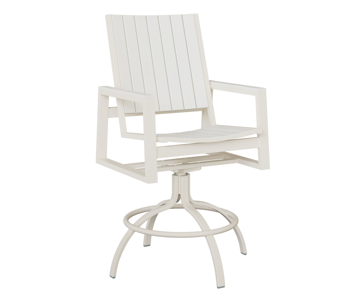 Vida Poly Swivel Bar Chair