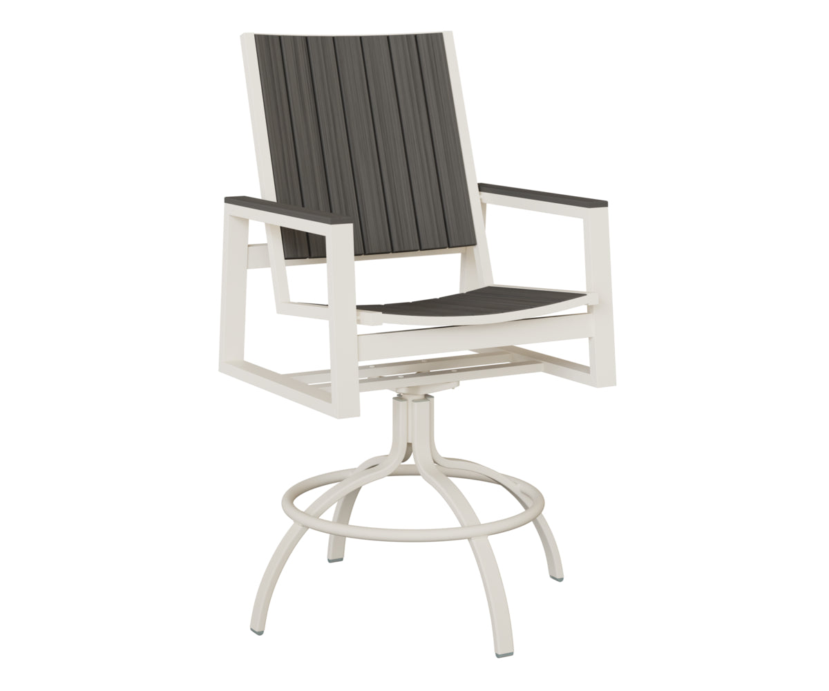 Vida Poly Swivel Bar Chair