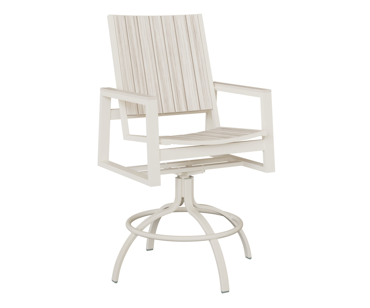 Vida Poly Swivel Bar Chair