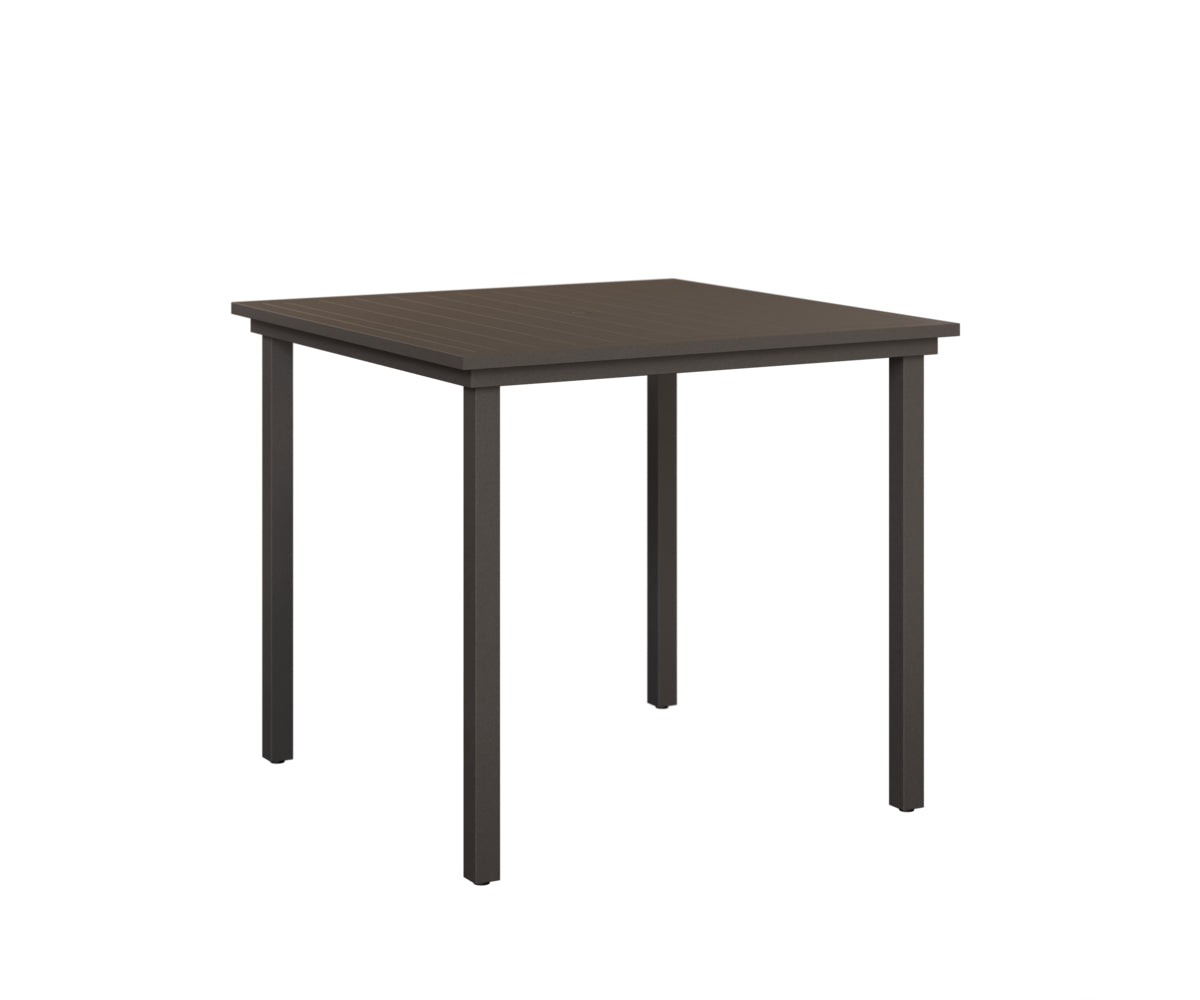 Vida 44″ Square Bar Table Aluminum Top