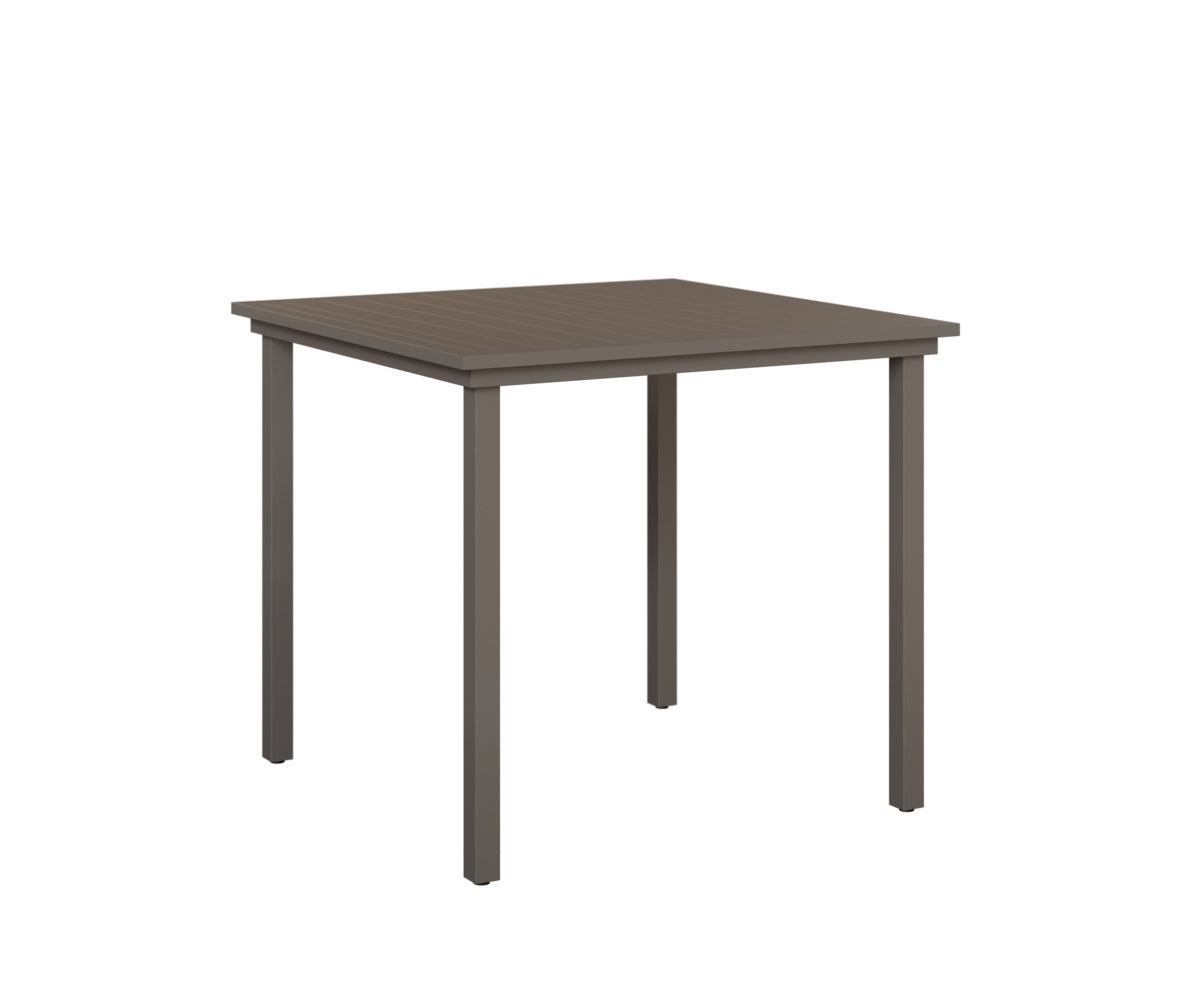 Vida 44″ Square Bar Table Aluminum Top