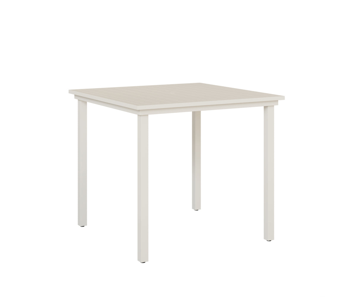 Vida 44″ Square Bar Table Aluminum Top