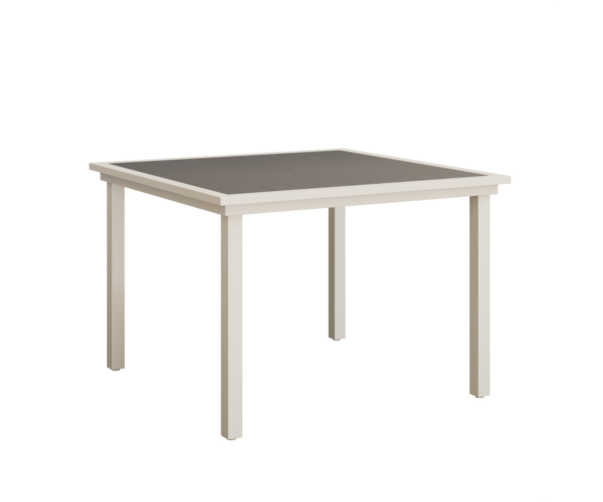 Vida 44″ Square Poly Dining Table