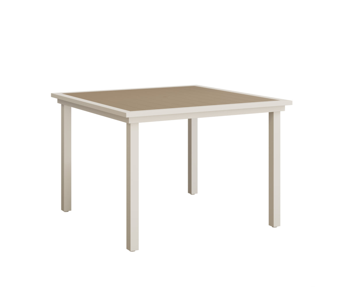 Vida 44″ Square Poly Dining Table