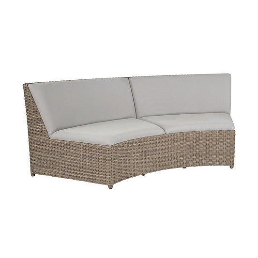 Milano Sectional Curved Armless Settee