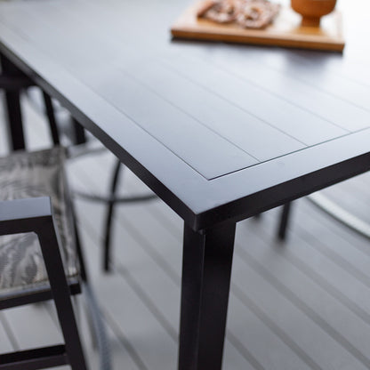 Vida 44″ Square Bar Table Aluminum Top