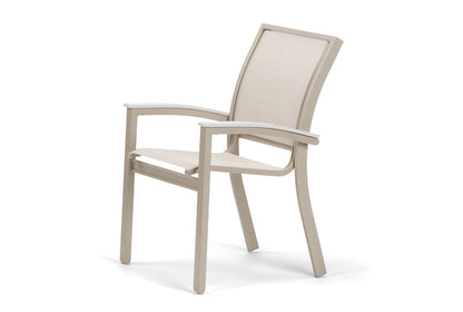 Bazza Sling Stacking Cafe Chair w/ Polymer Accents