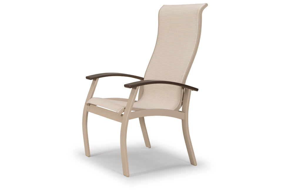 Belle Isle Sling Supreme Arm Chair w/ Polymer Accents
