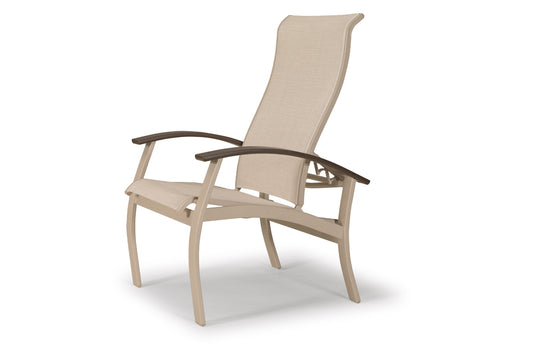 Belle Isle Sling Arm Chair w/ Multi-Position Back w/ Polymer Accents