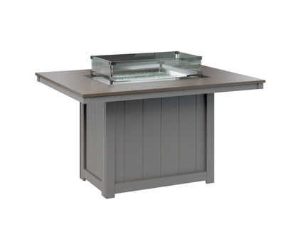 Donoma 42″ x 54″ Rectangular Dining Fire Table