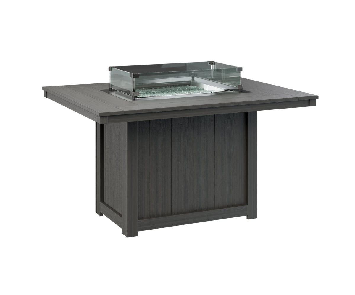 Donoma 42″ x 54″ Rectangular Dining Fire Table