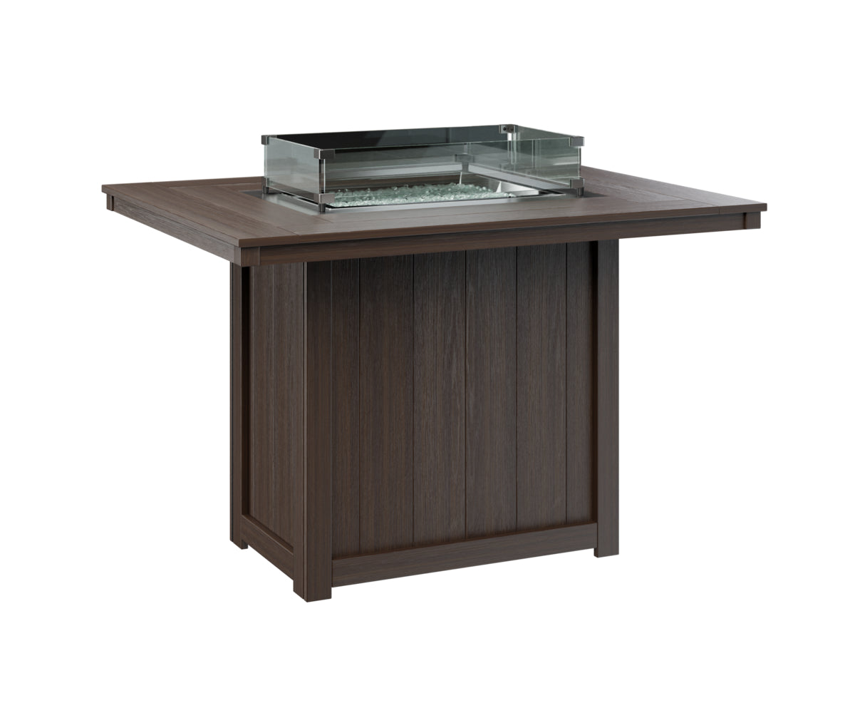 Donoma 42″ x 54″ Rectangular Counter Fire Table