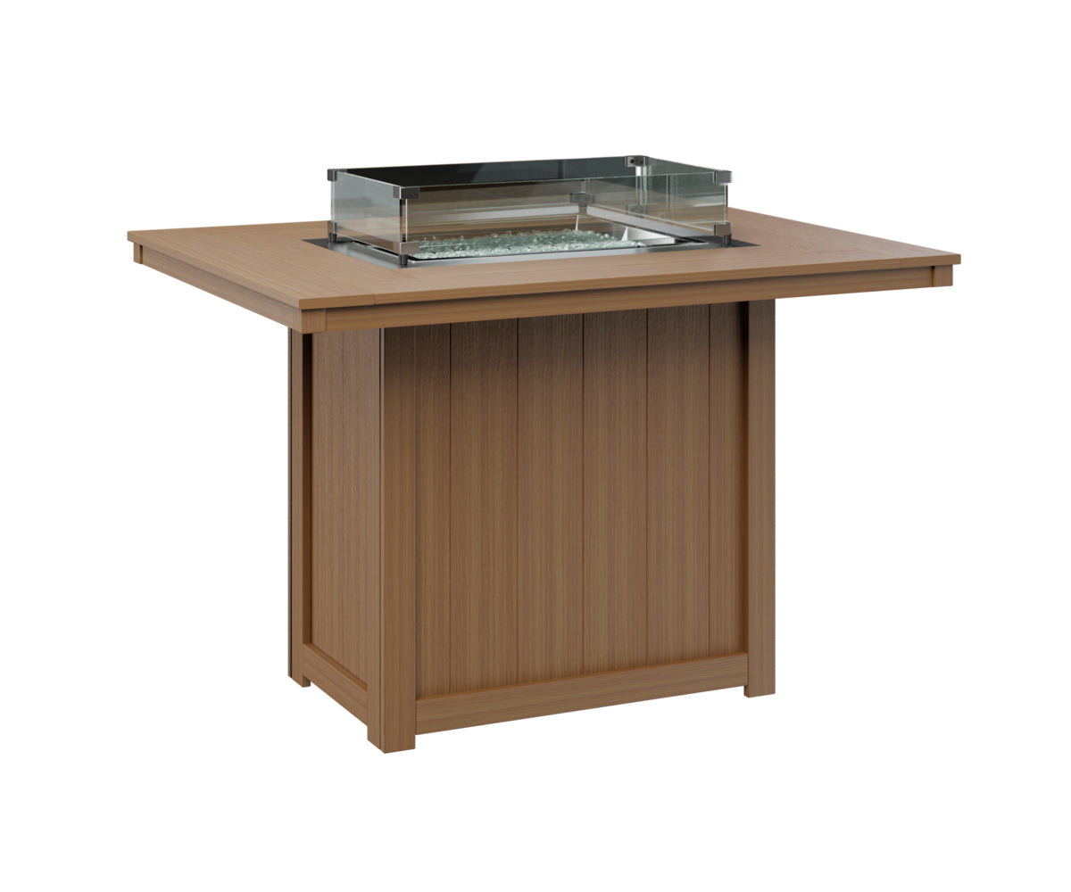 Donoma 42″ x 54″ Rectangular Counter Fire Table