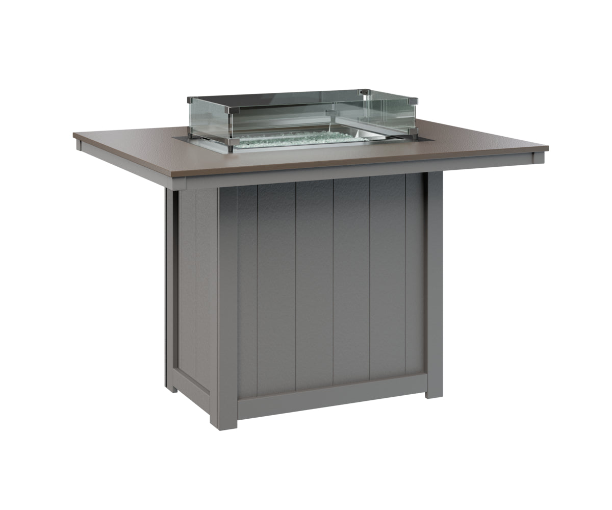 Donoma 42″ x 54″ Rectangular Counter Fire Table