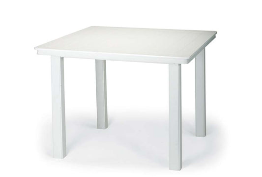 Slat 42" Square Dining Height Table w/ hole