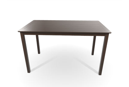 Slat 36" x 64" Rectangular Bar Height Parson Table w/ hole