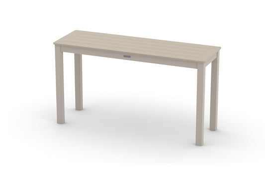 Slat 18"x54" Rectangular Dining Height Parson Table w/o hole