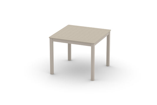 Slat 36" Square Dining Height Parson Table w/ hole