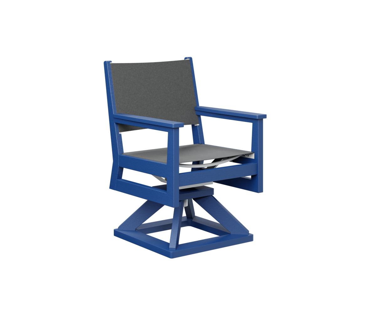 Mayhew Sling Swivel Rocker Dining Chair