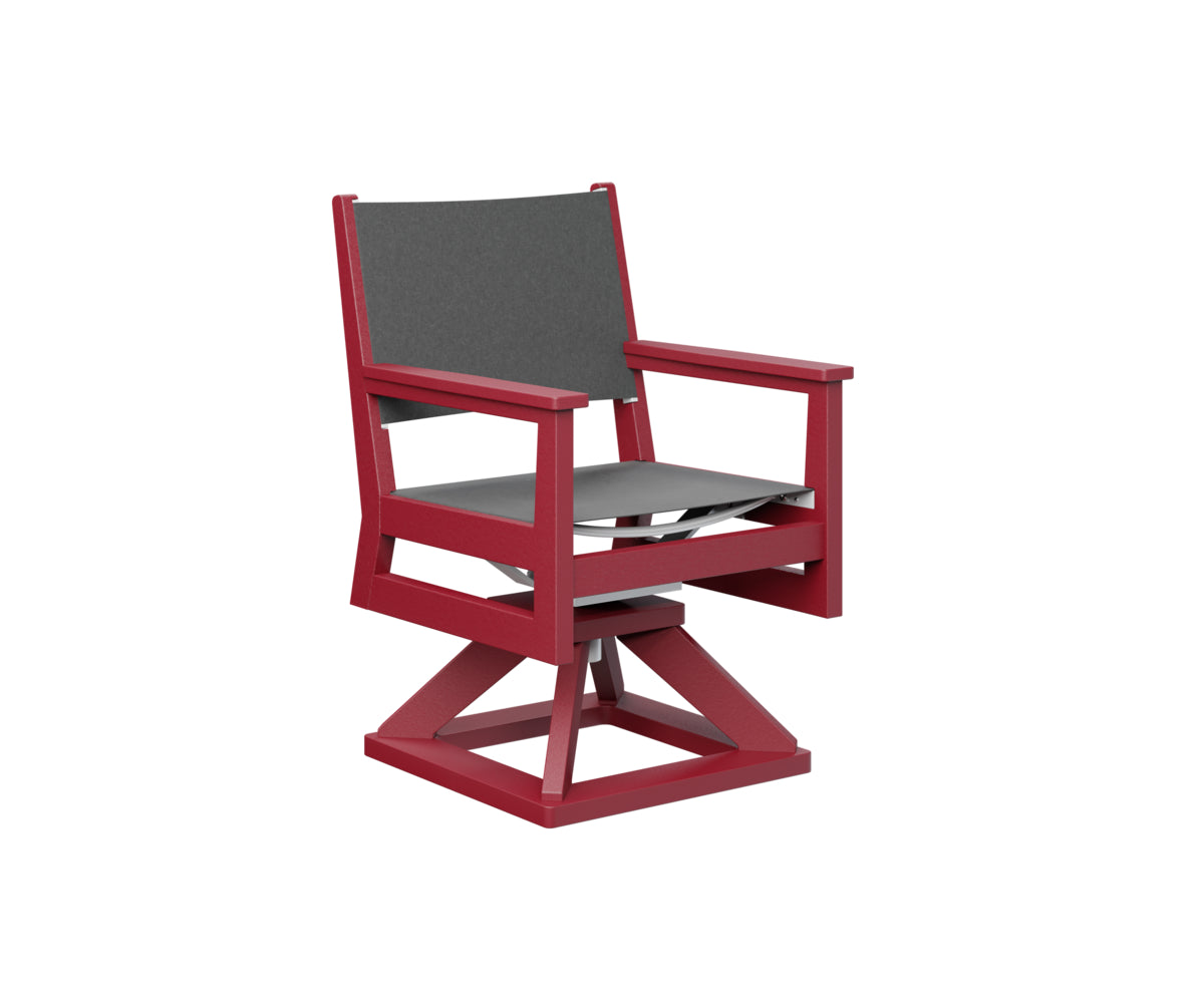 Mayhew Sling Swivel Rocker Dining Chair