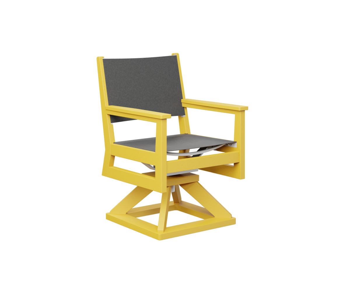 Mayhew Sling Swivel Rocker Dining Chair