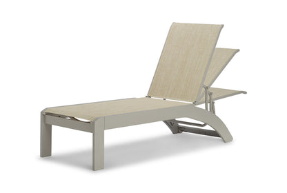 Dune MGP Sling Stacking Armless Chaise w/ Wheels
