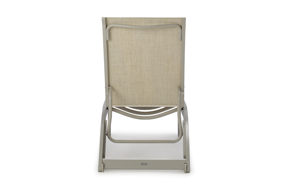Dune MGP Sling Stacking Armless Chaise w/ Wheels