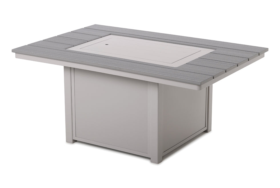 Rustic Fire Tables 36" x 54" Rectangular Rustic Top Fire Table