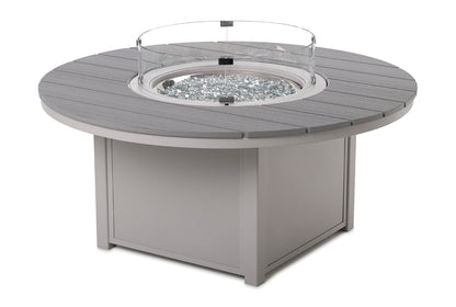 Rustic Fire Tables 54" Round Rustic Top Fire Table
