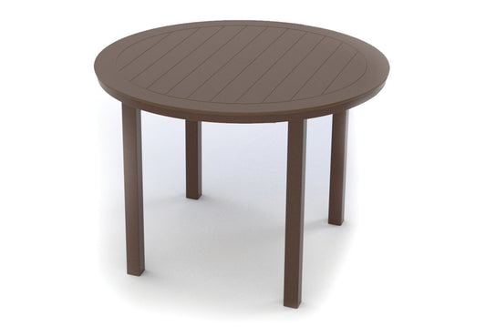 Slat 42" Round Bar Height Parson Table w/ hole